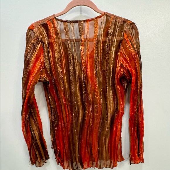 UNYX Women’s Long Sleeve Gauze Tunic Top Size Medium - Picture 3 of 3